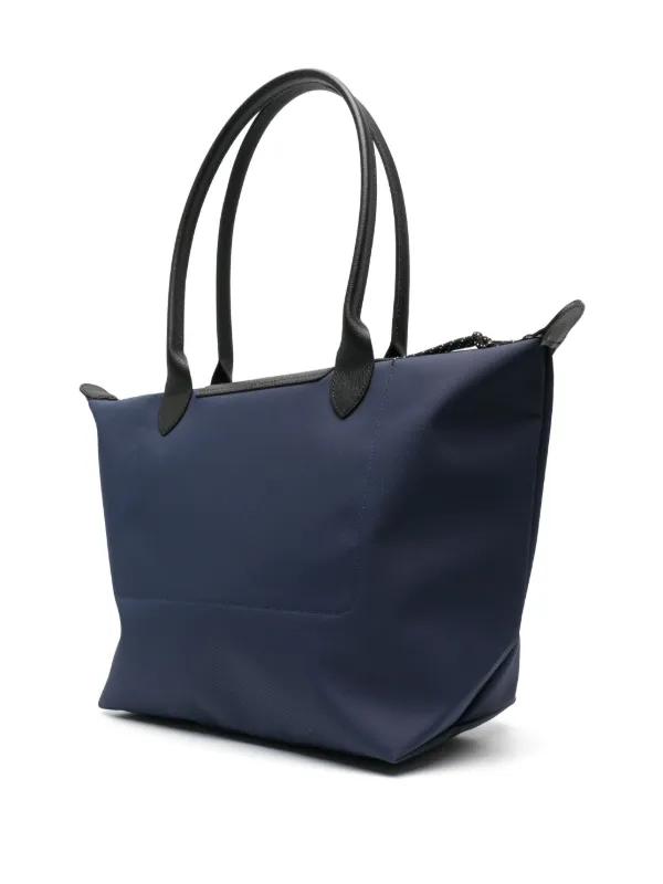 Longchamp large Le Pliage Energy canvas tote bag women Fabric Leather One Size Blue