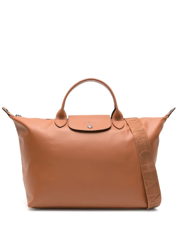 Longchamp best sale leather satchel