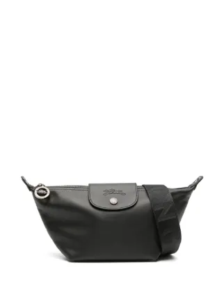 新品 LONGCHAMP ブラック バッグ ミニ Longchamp Le Pliage Leather Mini Bag | Black | FARFETCH