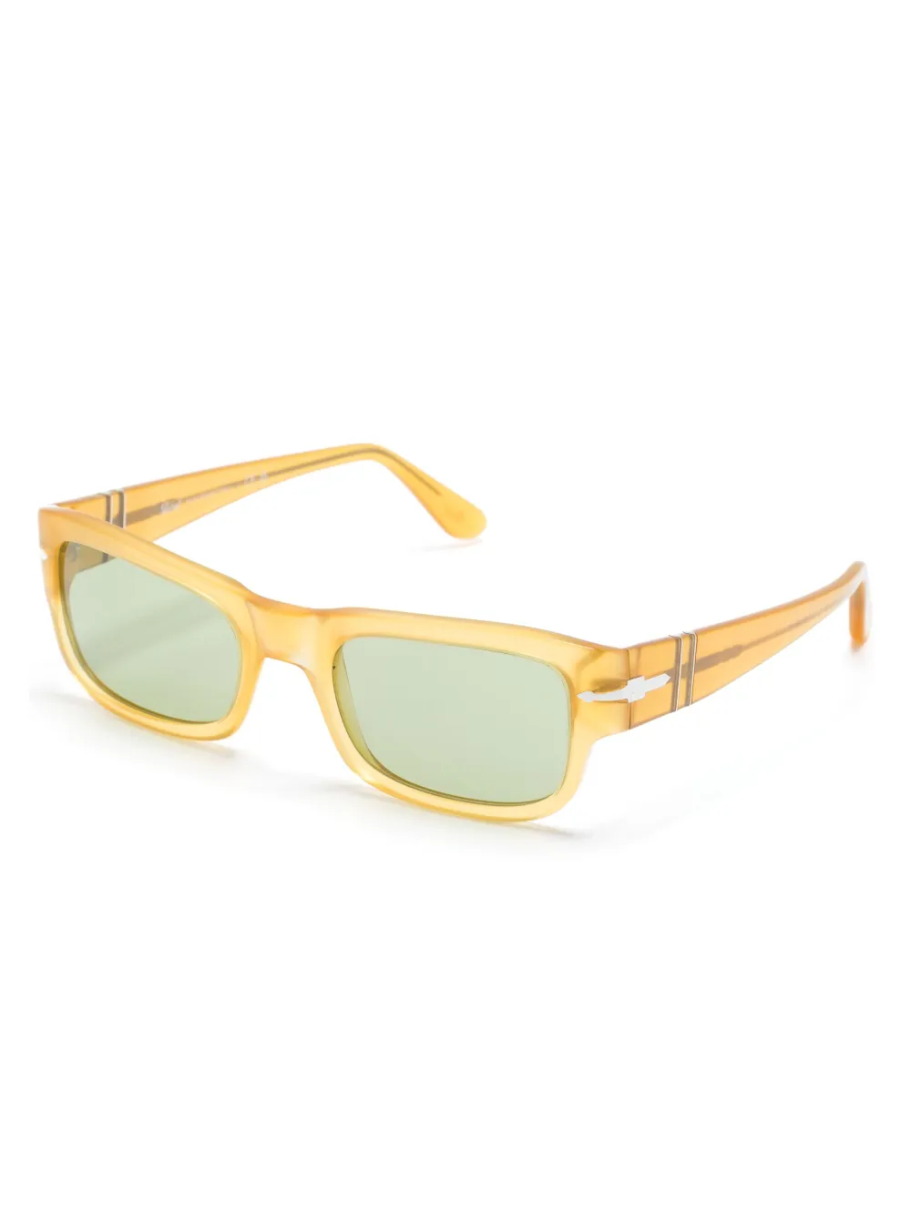 Persol Zonnebril met rechthoekig montuur - Geel