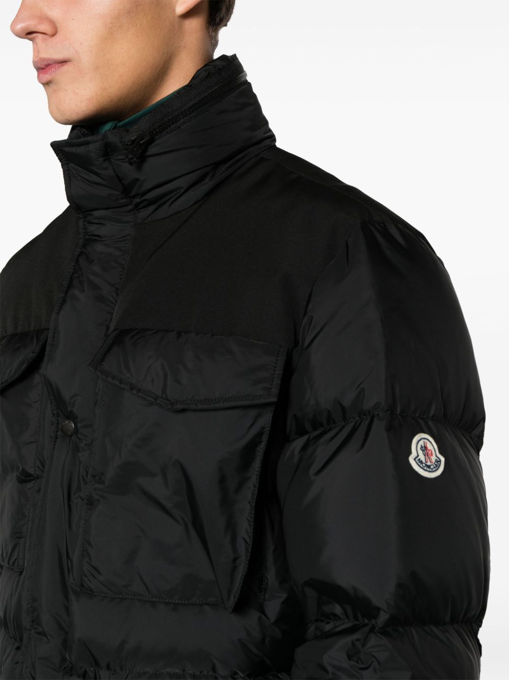 Shop Moncler Kamuy Down-feather Puffer Jacket In Black