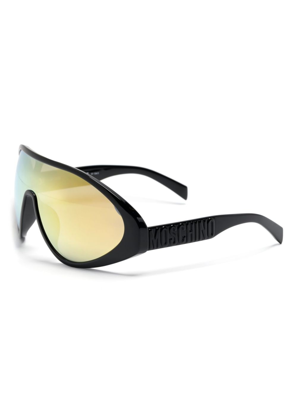 Moschino Eyewear shield-frame mirrored sunglasses - Zwart