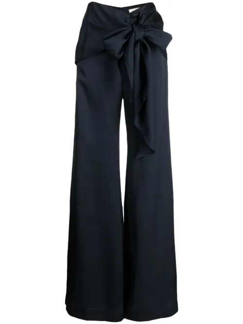Pantalon en satin Noa à taille haute - Silvia Tcherassi - Modalova