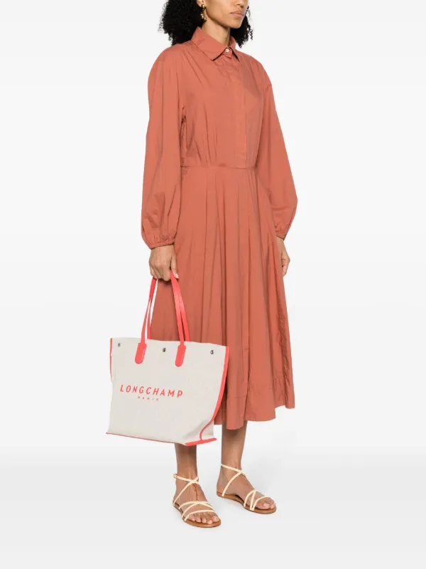 トートバッグ Longchamp Borsa Shopping Roseau Large Longchamp Large Roseau L Tote Bag | Red | FARFETCH