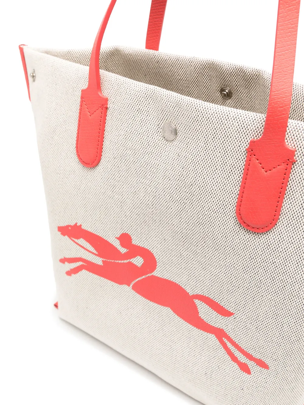 Longchamp Grosser Roseau L Shopper In Red