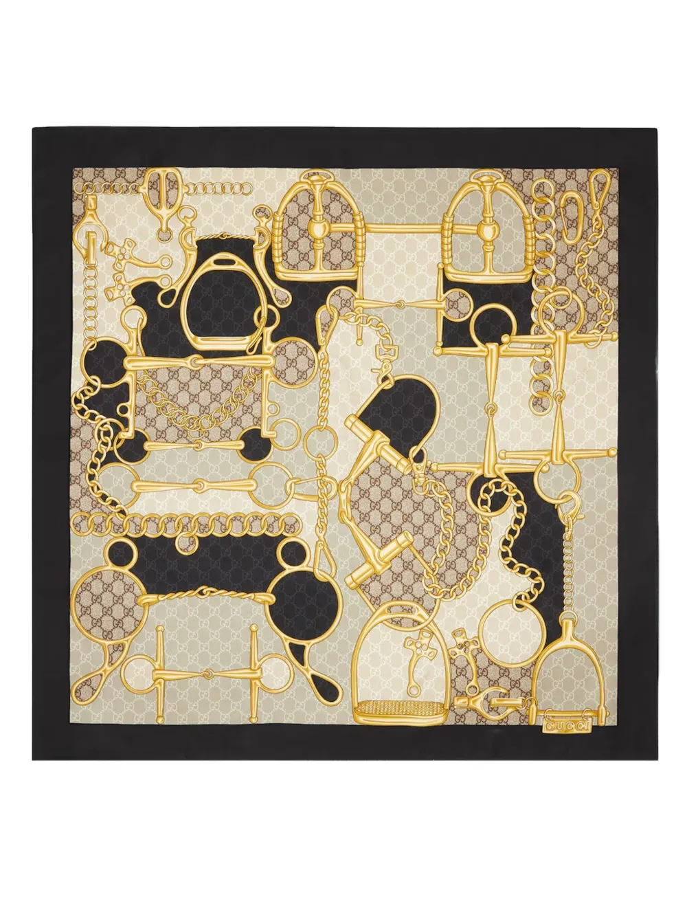 Gucci Sjaal met GG-logo - Beige