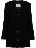 Gucci single-breasted tweed jacket - Black