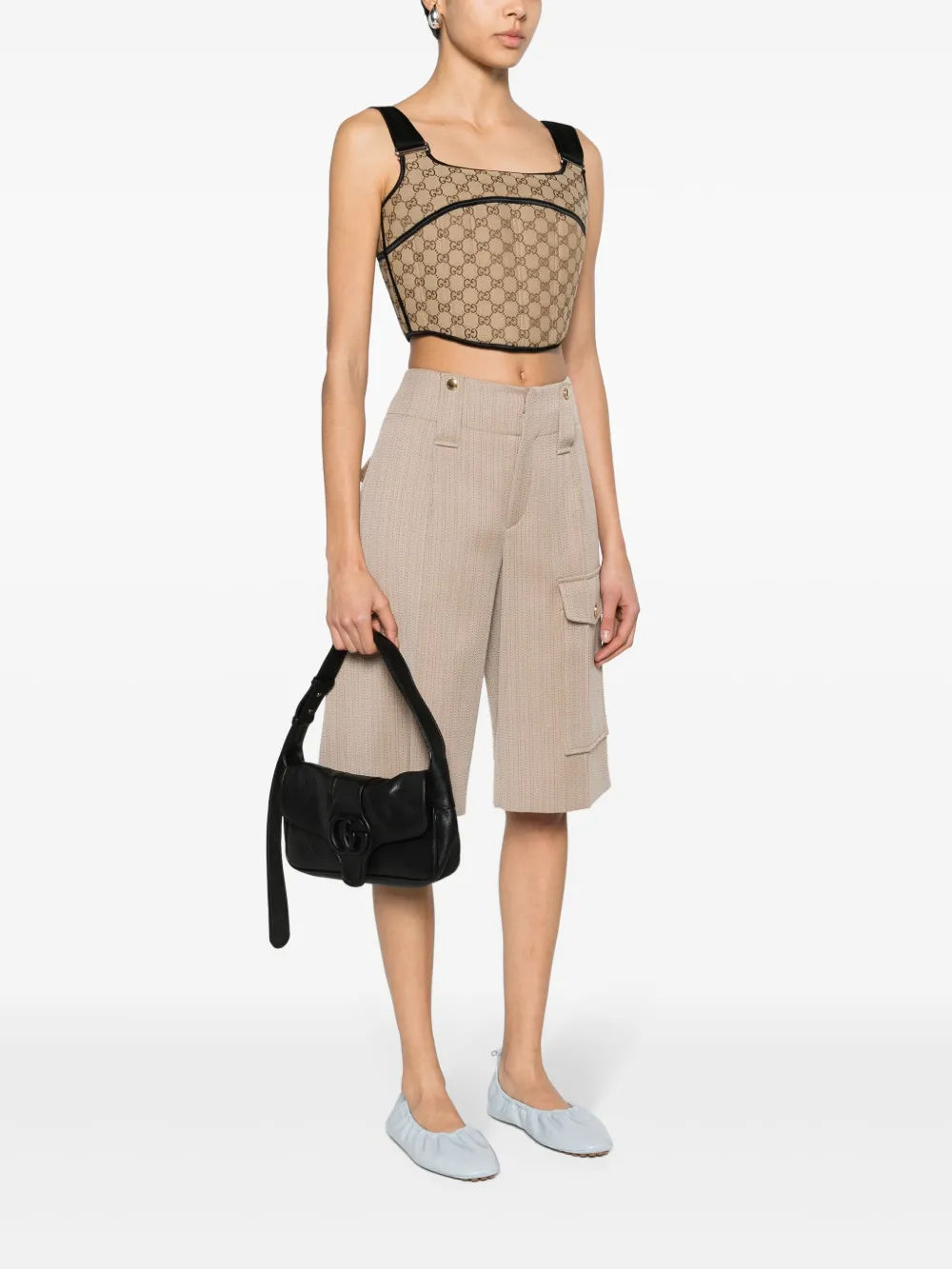 Gucci Kleine Aphrodite schoudertas - Zwart