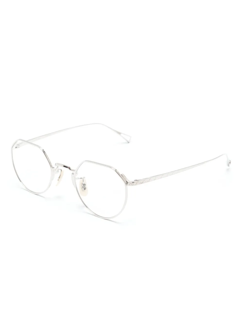 Eyevan Inc. Bril met geometrisch montuur Zilver