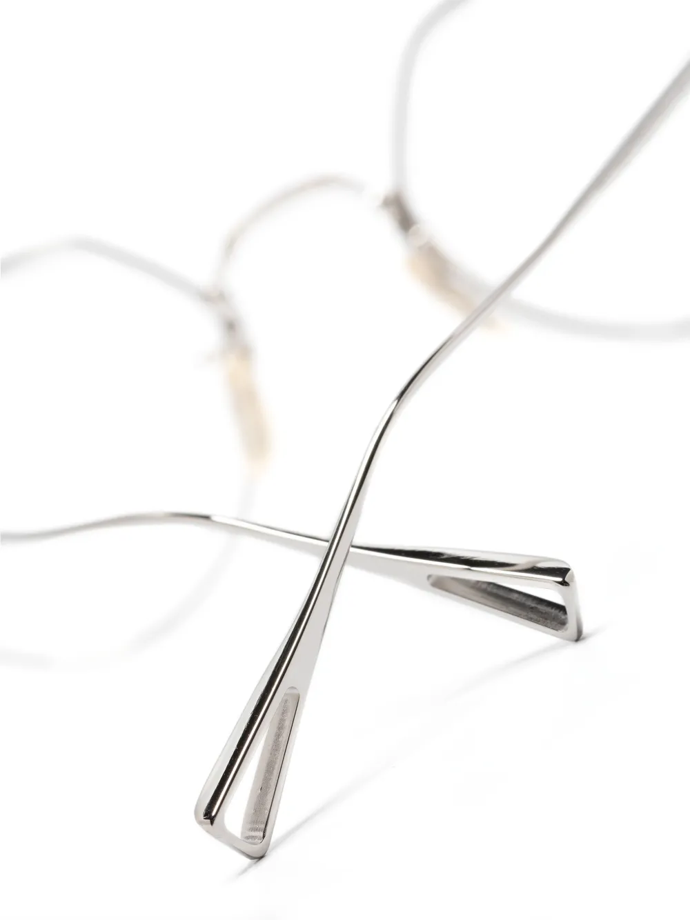 Eyevan Inc. Bril met geometrisch montuur Zilver