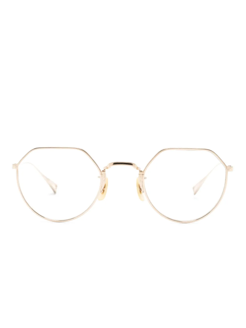 Eyevan Inc. Bril met geometrisch montuur Goud