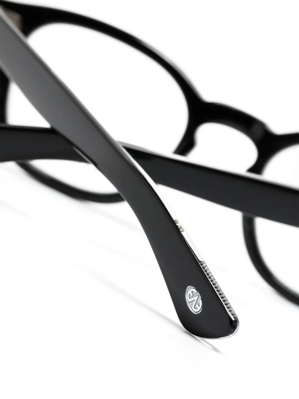 Eyevan Inc. Bril met rond montuur Zwart