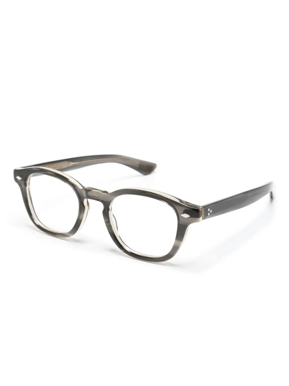 Eyevan Inc. Bril met rond montuur Grijs