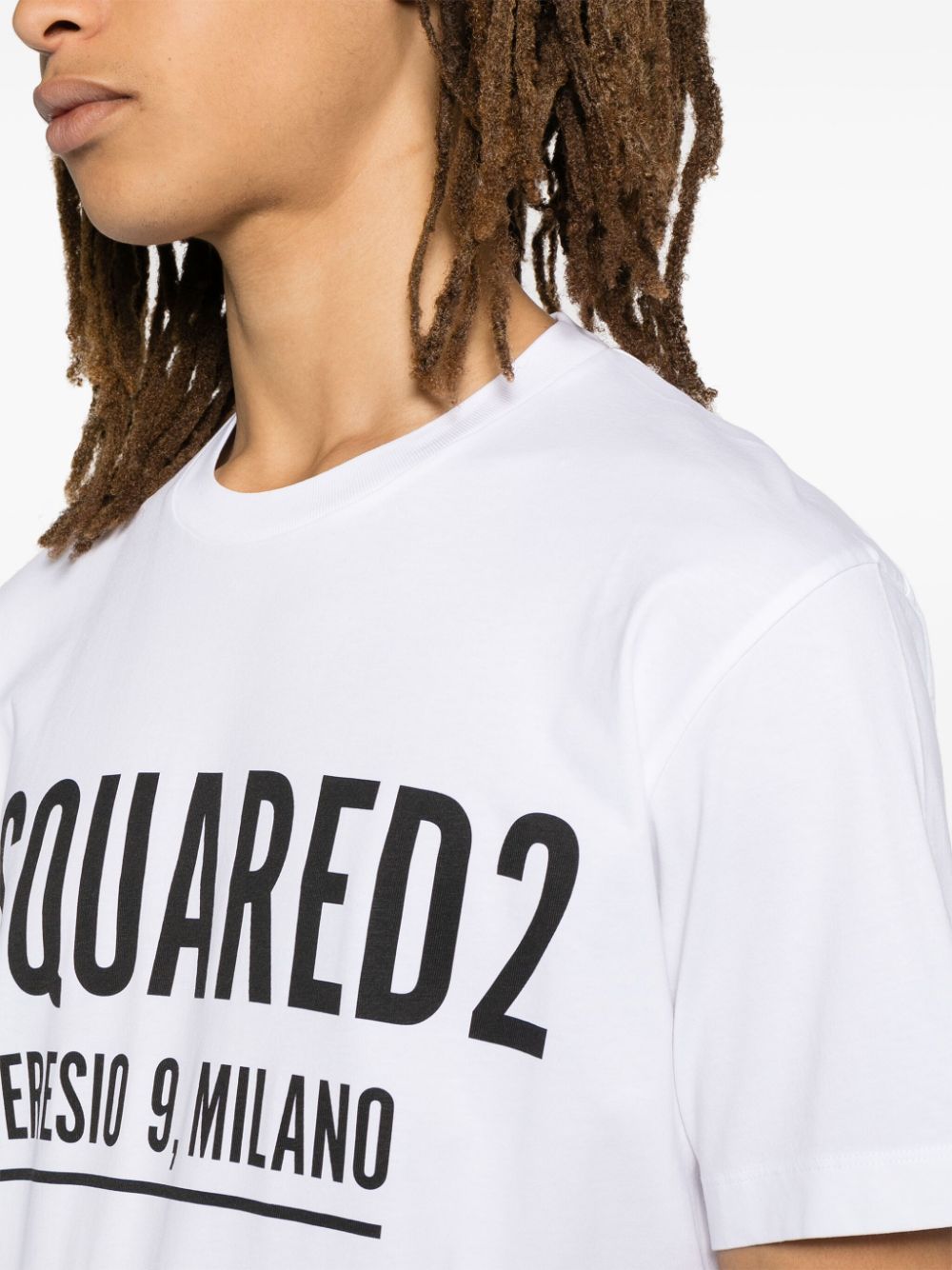 Shop Dsquared2 Ceresio 9 Cool Cotton T-shirt In White