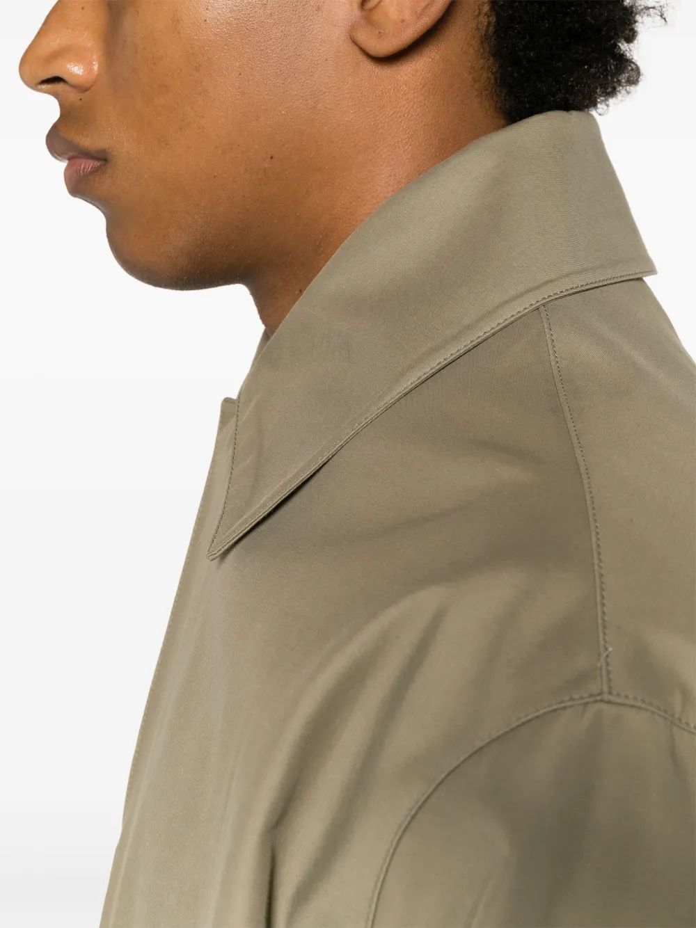 Shop Studio Nicholson Chassis Car Coat In Green