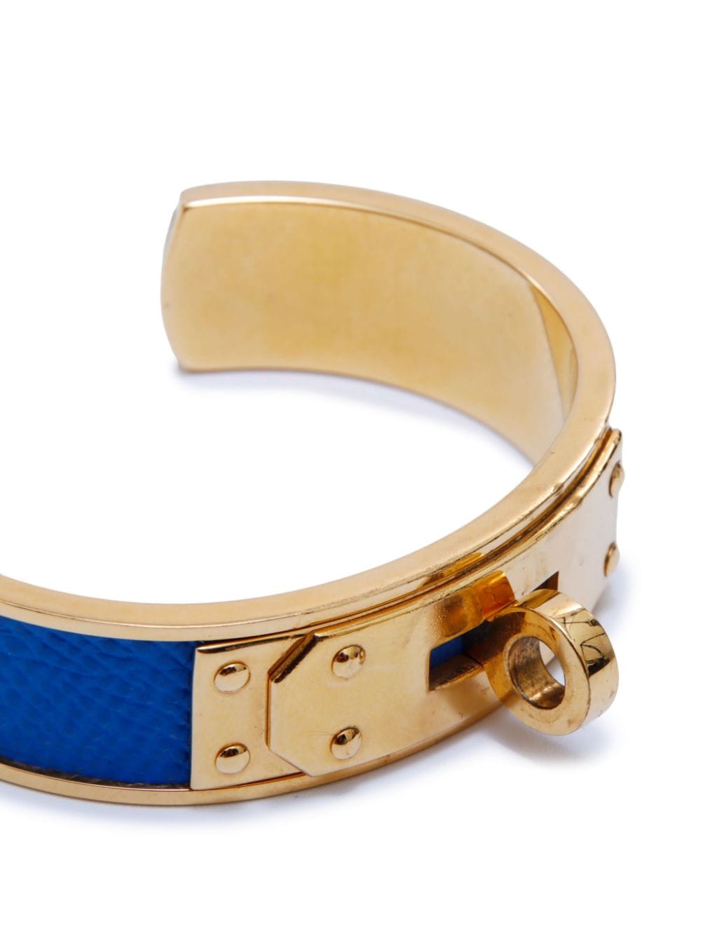 Pre-owned Hermes 2000s  Kelly Cuff Bracelet In Gold