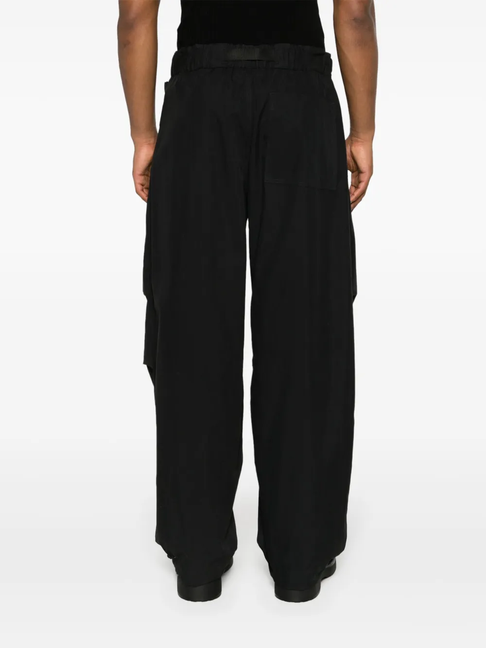 Shop Studio Nicholson Caro Belted Wide-leg Trousers In Black