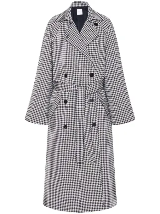 Rosetta Getty gingham-check Trench Coat | Black | FARFETCH UK Rosetta Getty gingham-check Trench Coat | Black | FARFETCH UK