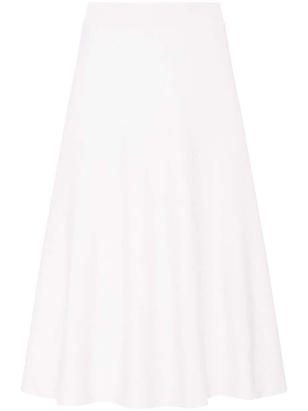 Rosetta Getty A-line Midi Skirt In White