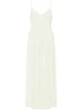 Rosetta Getty ruched slip midi dress - Yellow