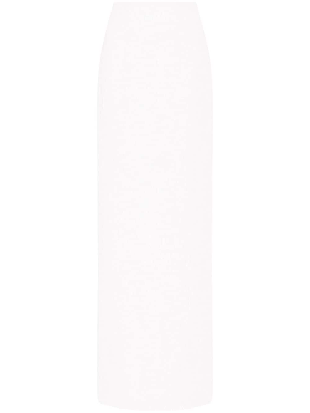 Rosetta Getty Sequinned Maxi Skirt In White