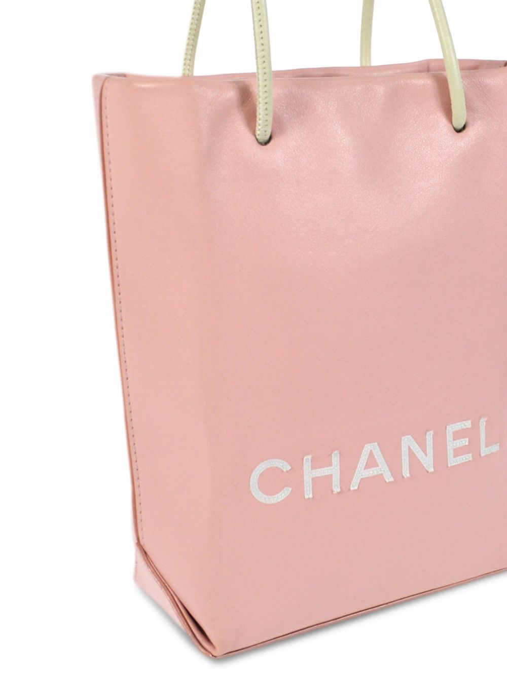 Pre-owned Chanel 2008 Essential Logo-appliqué Tote Bag In Pink