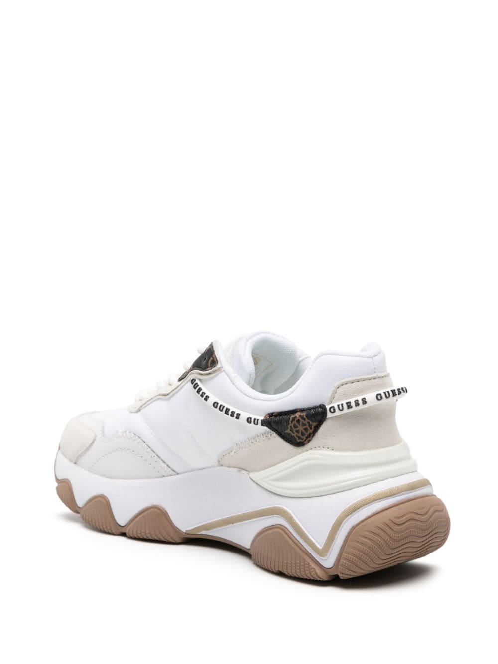 Shop Guess Usa Micola Active Chunky Sneakers In White