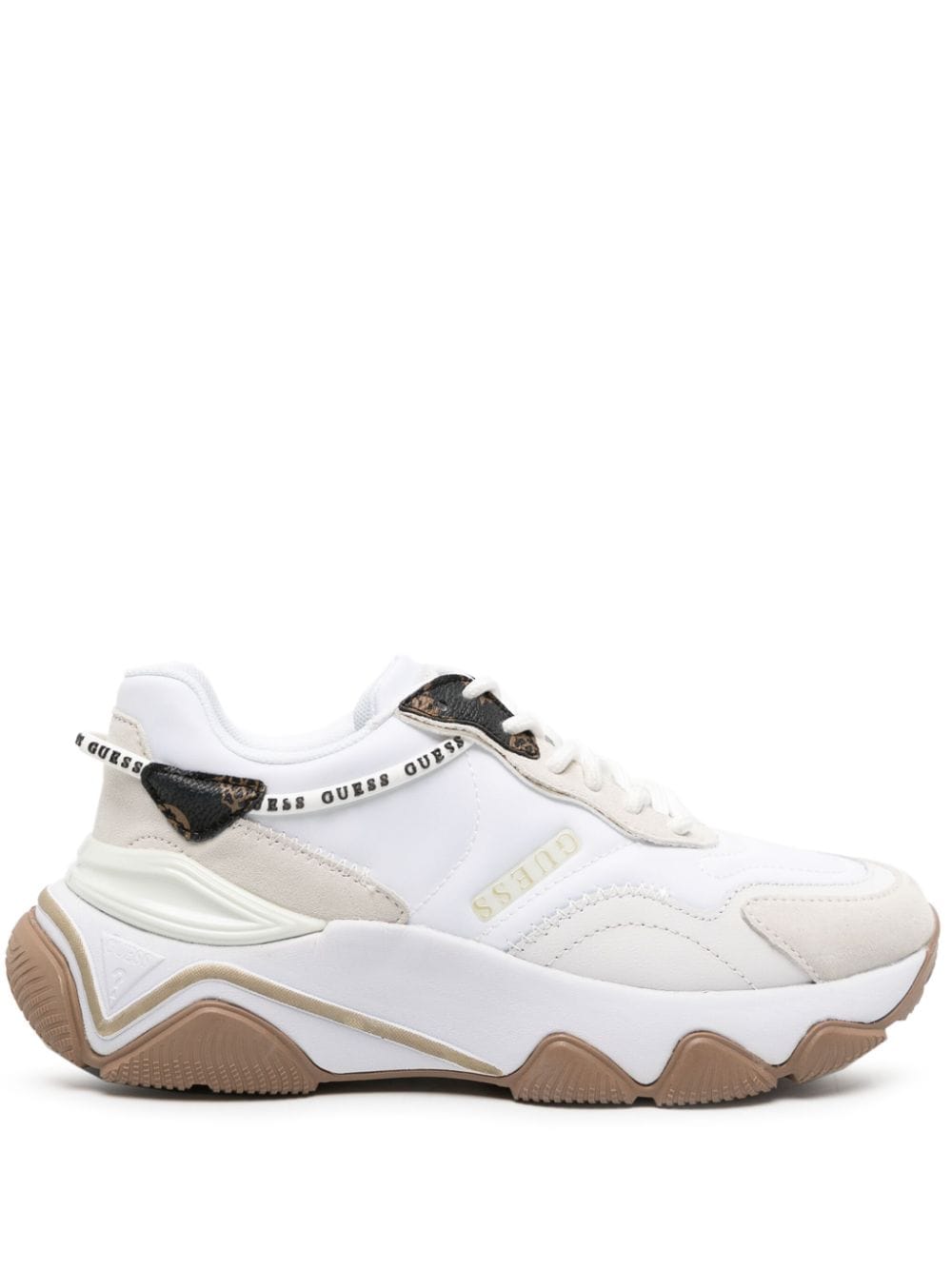 Guess Usa Micola Active Chunky Sneakers In White