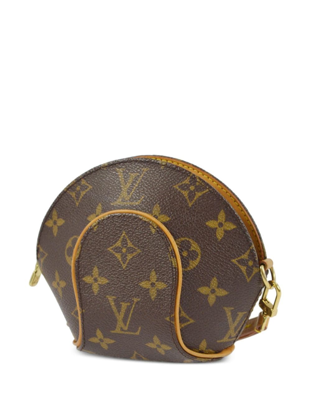 Pre-owned Louis Vuitton 2005  Mini Ellipse Clutch Bag In Brown
