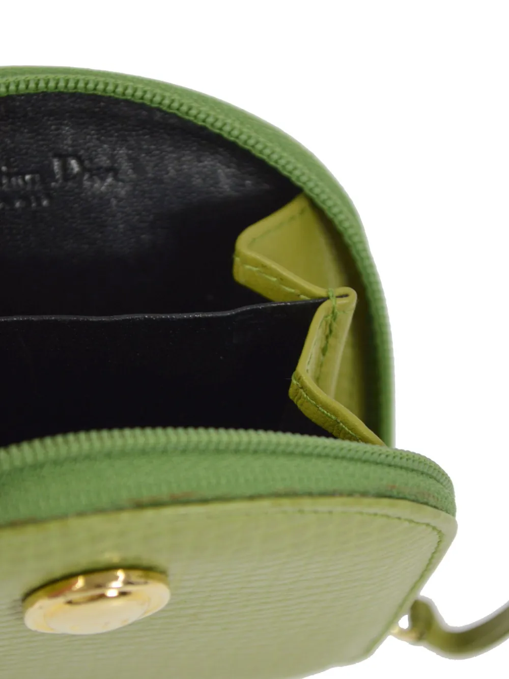 Green leather coin clearance purse