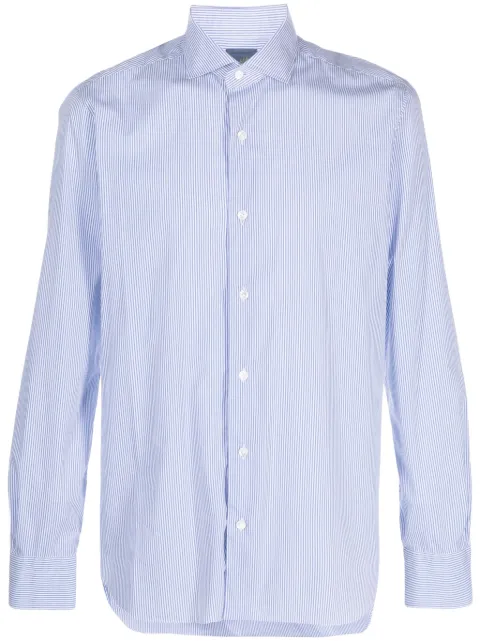 Barba stripe-print long-sleeve shirt