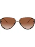 Diesel 0DL1003 pilot-frame sunglasses - Brown