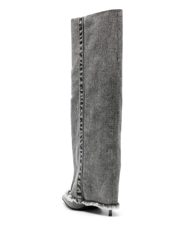 ブーツその他 LE SILLA ANDY BOOTS IN SUEDE ANDY BOOT 120 mm BLUE | Le Silla