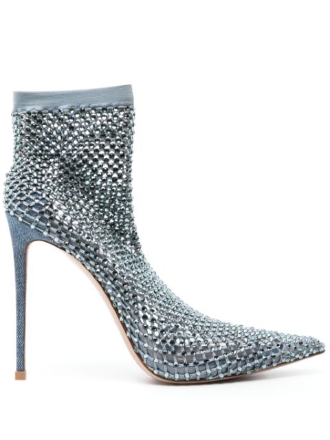 Le Silla Gilda 115mm crystal-embellished boots Women