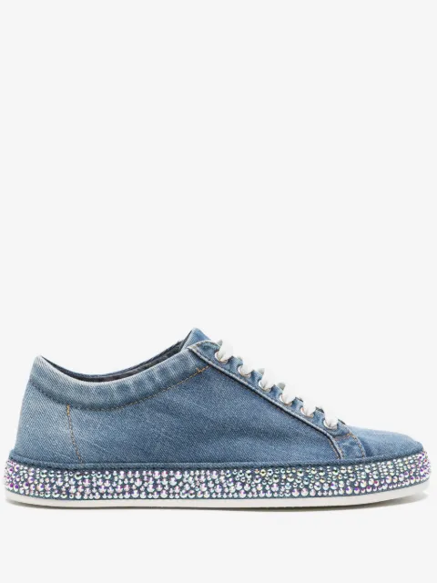 Le Silla Andrea crystal-embellished sneakers
