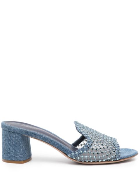 Le Silla Gilda 65mm crystal-embellished mules Women