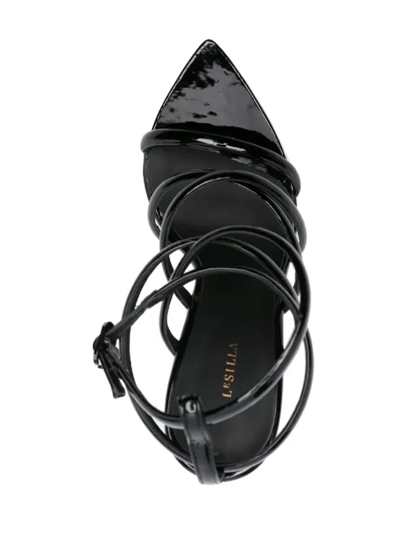 Le Silla Bella 120mm Slingback Sandals | Black | FARFETCH JO