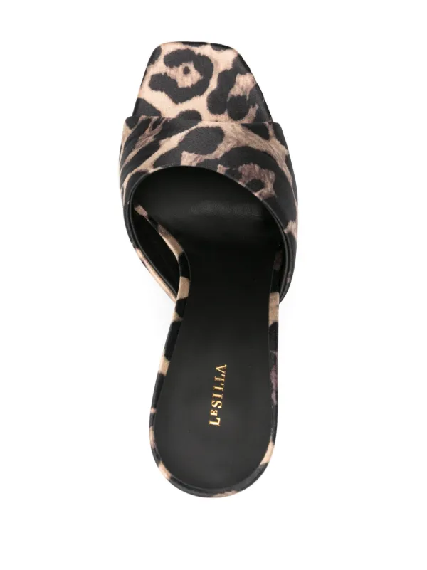Le Silla Resort 140mm leopard-print Sandals Neutrals FARFETCH PH