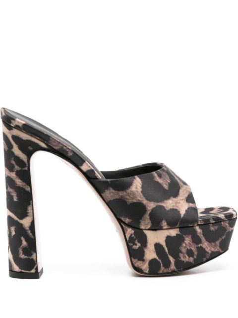 Le Silla Resort 140mm leopard-print mules Women