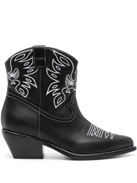 Le Silla Christine 70mm leather boots Women