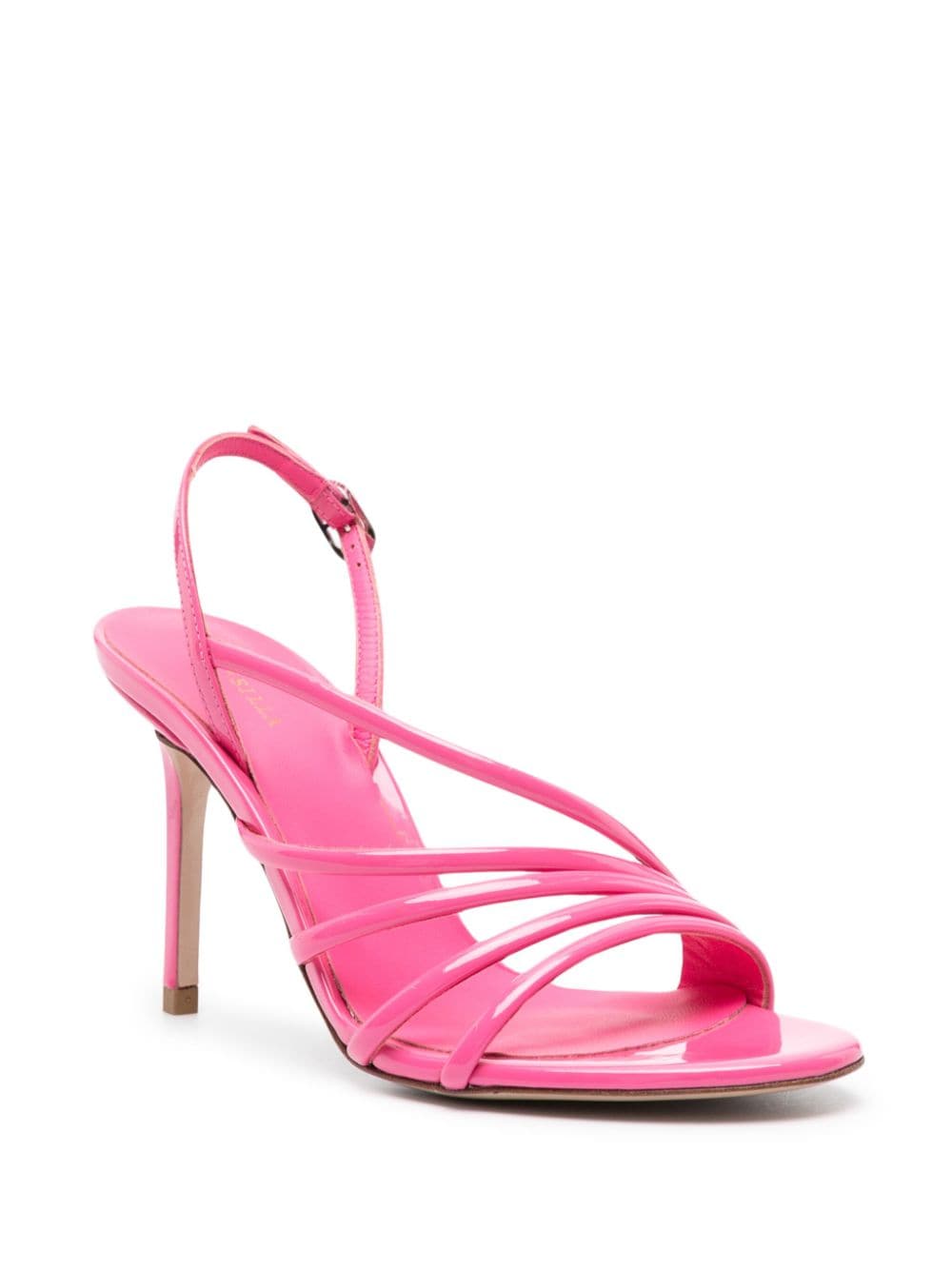 Shop Le Silla Scarlet 95mm Slingback Sandals In Rosa