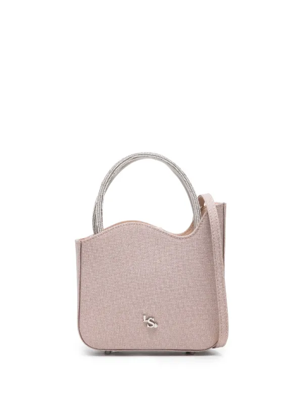 Le Silla Ivy Glitter Tote Bag Pink FARFETCH IN