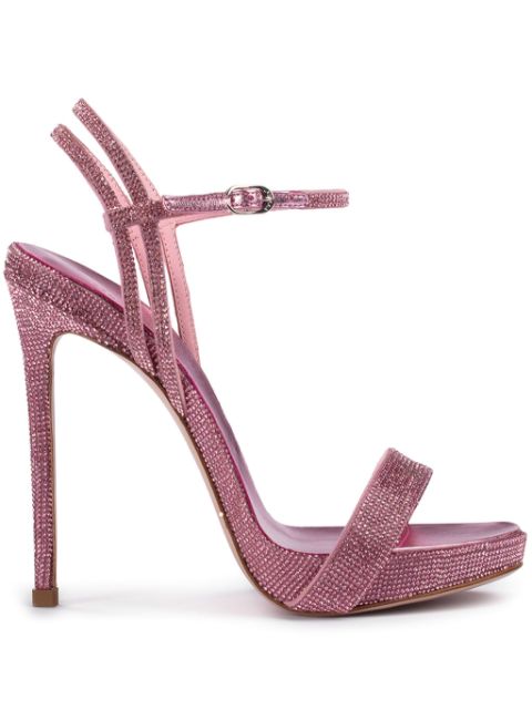 Le Silla Gwen 120mm crystal sandals Women