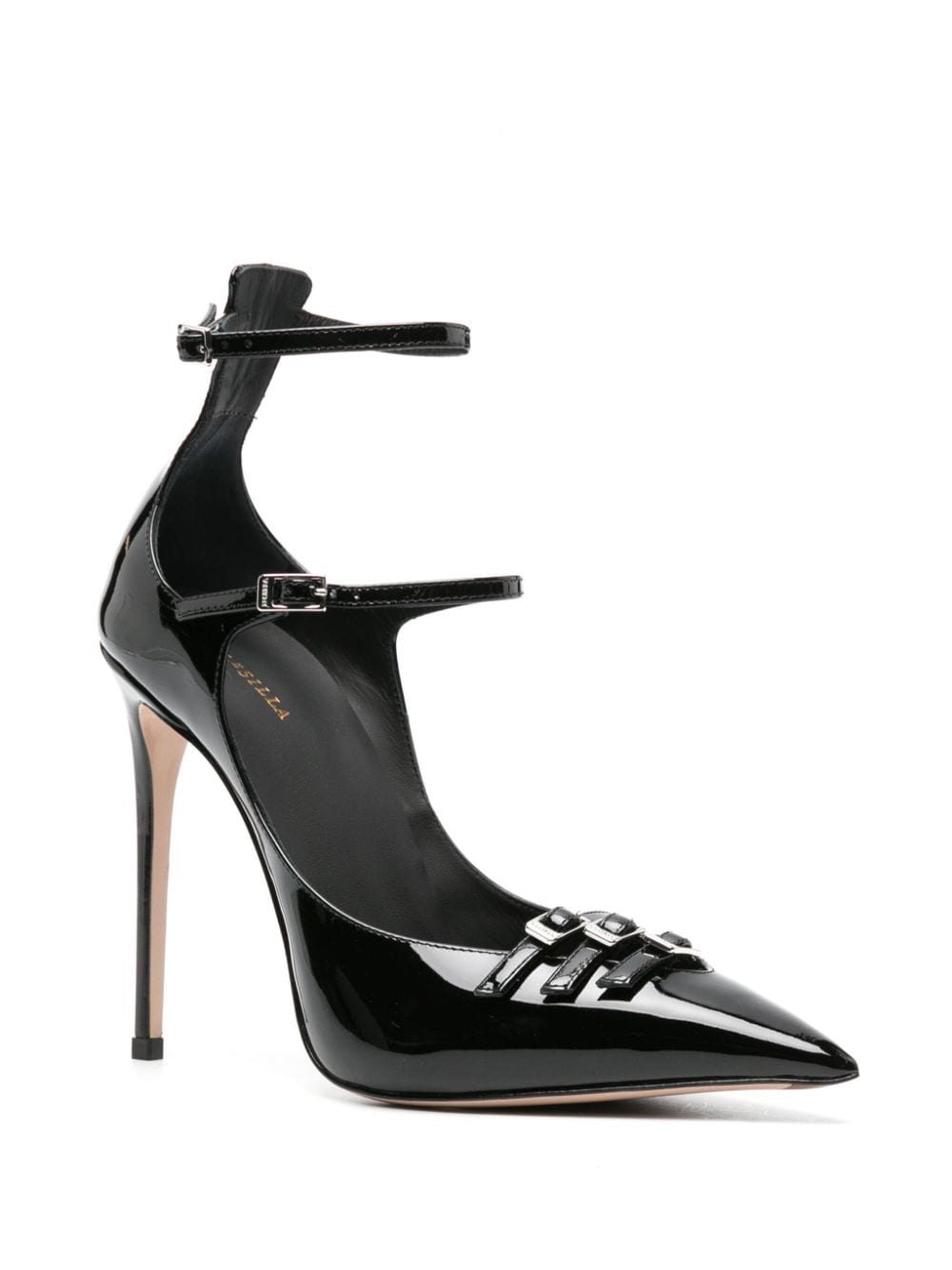 Image 2 of Le Silla Morgana 120mm leather pumps