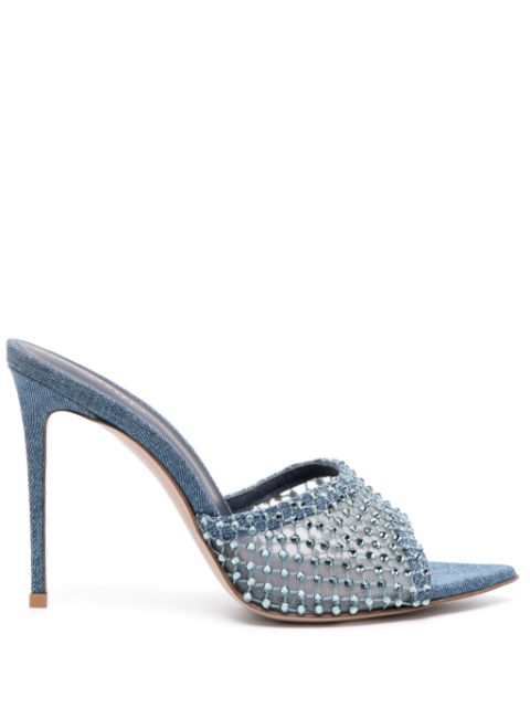 Le Silla Gilda 110mm crystal-embellished mules Women