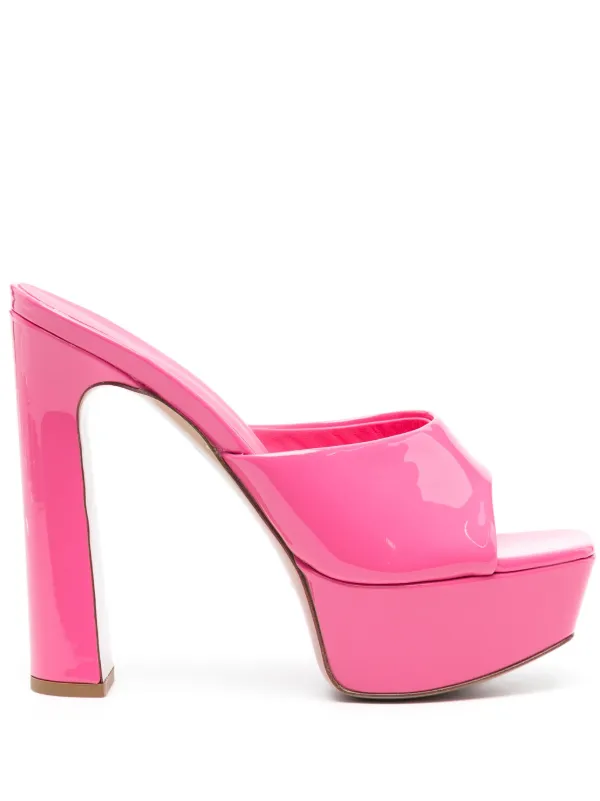 Le Silla Resort 140mm patent-leather Sandals | Pink | FARFETCH HK
