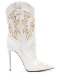 Le Silla Eva 120mm cowboy boots - White