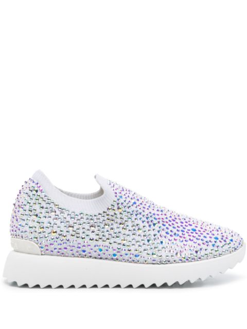 Le Silla Claire crystal-embellished sneakers