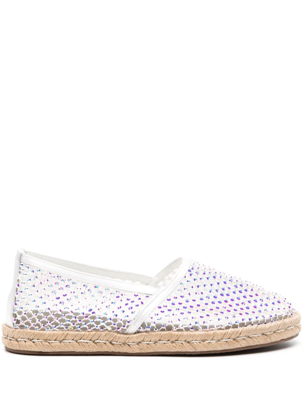 Le Silla Gilda crystal-embellished espadrilles White