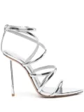 Le Silla Bella 120mm metallic sandals - Silver